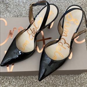 BUNDLE 4 YANELISJ BLACK/NUDE SAM EDELMAN SLINGBACK